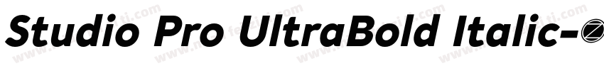 Studio Pro UltraBold Italic字体转换